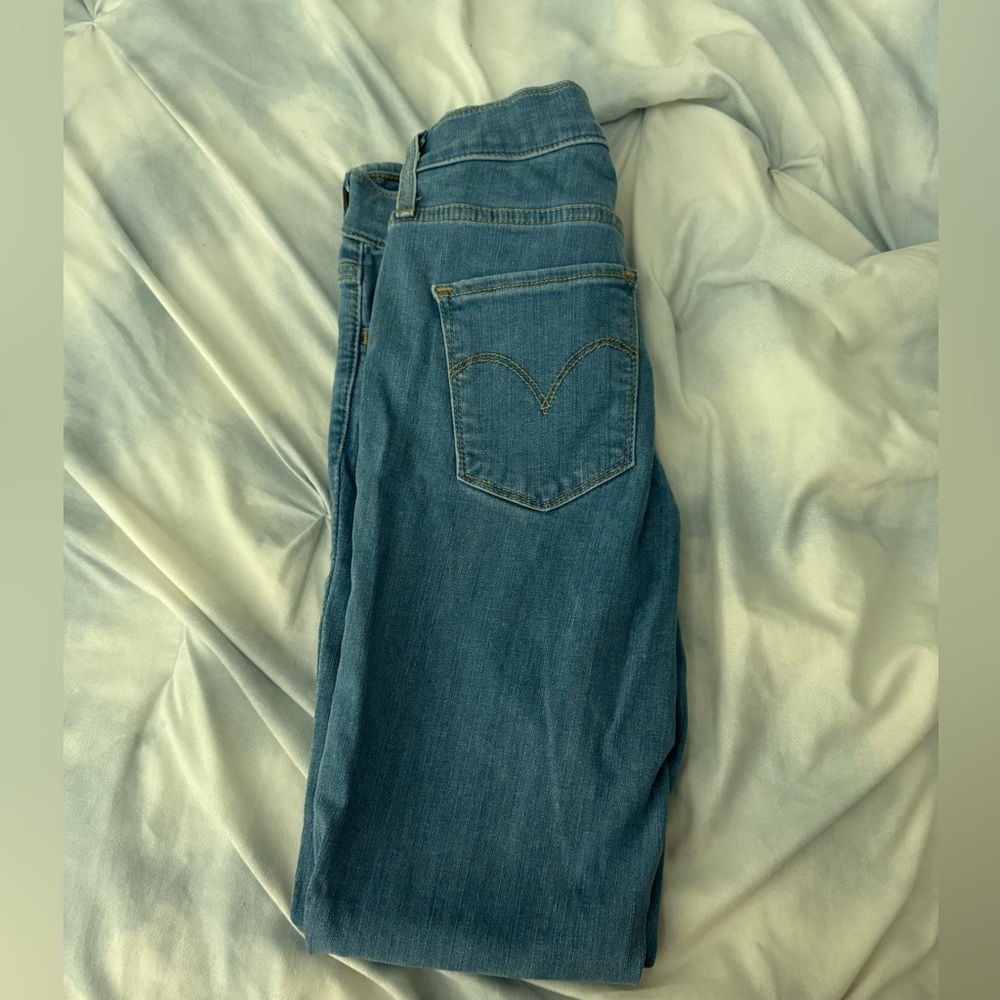 Levi high rise super skinny jeans
